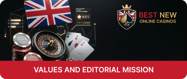The review site New Online Casinos outlines its core values and editorial principles