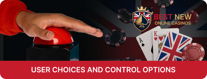 The review site New Online Casinos outlines user choices and data control options